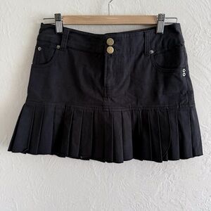 Black Pleated Mini Skirt Size 5